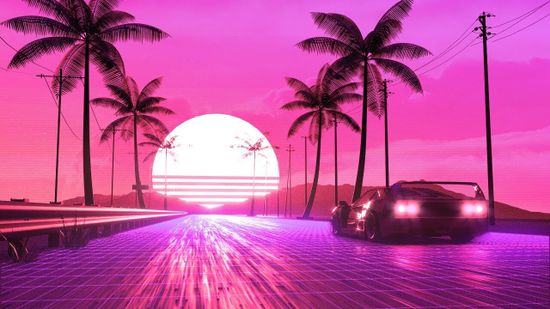 Synthwave art