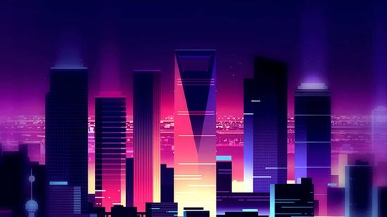 Synthwave art