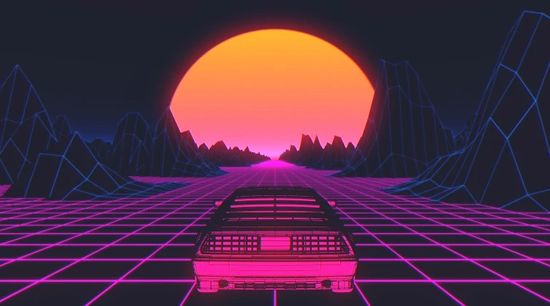 Retrowave art